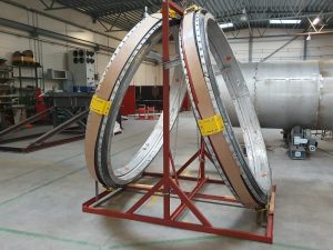 Circular fabric expansion joints with duplex frame for district heating plant in scandinavia